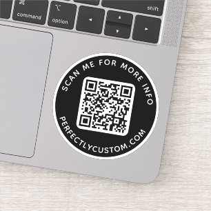 Sticker Code QR personnalisé Analysez-moi pour plus d'info