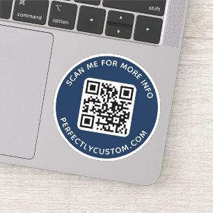 Sticker Code QR personnalisé Analysez-moi pour plus d'info