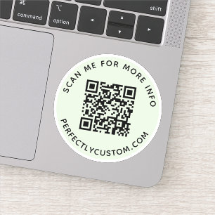 Sticker Code QR personnalisé Balancez-moi pour plus d'info