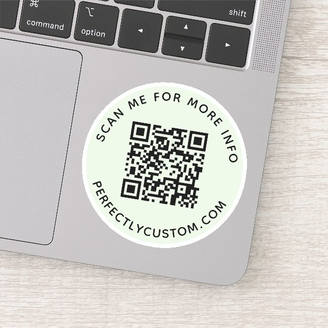 Sticker Code QR personnalisé Balancez-moi pour plus d'info (Détail)