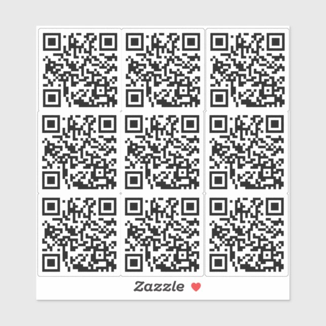 Sticker Code QR personnalisé pour les entreprises et le ma (Feuille)