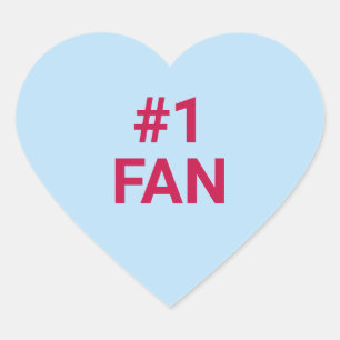 Sticker Cœur #1 fan bleu mignon fun Valentine's Day conversatio