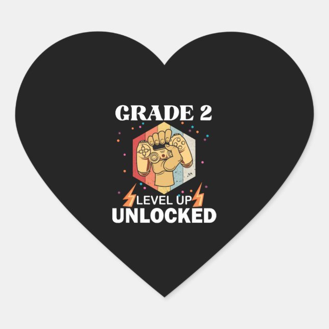 Sticker Cœur 2nd Grade (Devant)