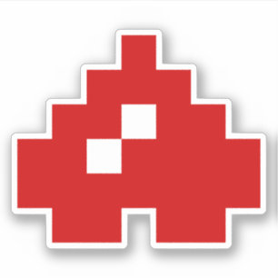 Sticker Coeur à 8 bits Pixel