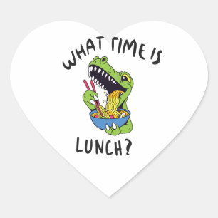 Sticker Cœur À quelle heure est le déjeuner