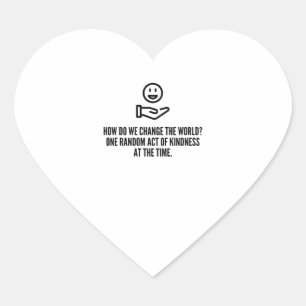 Sticker Cœur Acte de gentillesse aléatoire