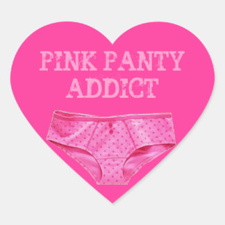 Sticker Cœur ADDICT DE PINK PANTY (Sticker cardiaque)