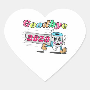 Sticker Cœur Adieu 2020 - C’est enfin terminé