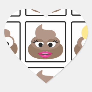 Sticker Cœur Afficher plusieurs faces