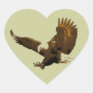 Sticker Cœur Aigle