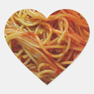 Sticker Cœur Aimer Spaghetti