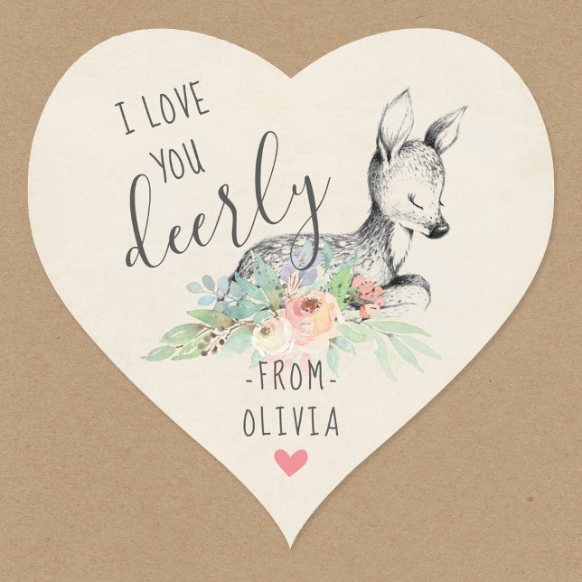 Sticker Cœur Aimez-vous Chers enfants Saint Valentin Fête Faveu (Créateur téléchargé)