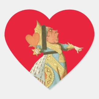 Sticker Cœur Alice au pays des merveilles - Reine de Cœur