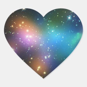 Sticker Cœur Amas de galaxies Abell 520