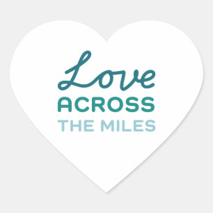 Sticker Cœur Amour à travers les kilomètres - Réunification