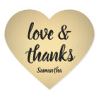 Amour et Merci Black et Gold Faux Merci Foil