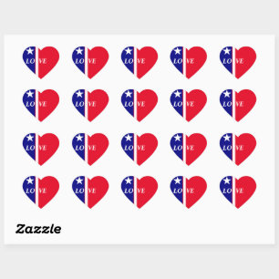 STICKER CŒUR AMOUR STYLE AMÉRICAIN