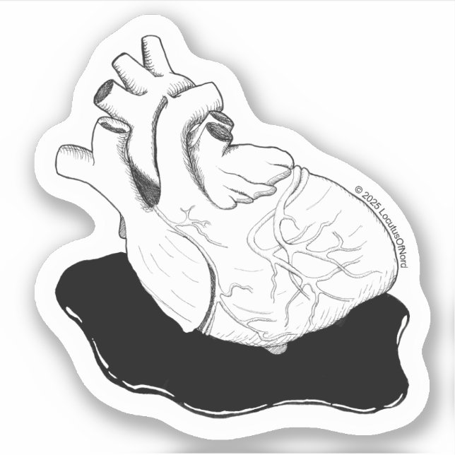 Sticker Coeur anatomique (Devant)
