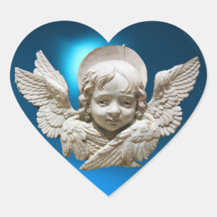 STICKER CŒUR ANGE DE RENAISSANCE FLORENTINE