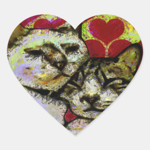 STICKER CŒUR ANGEL & BO LOVE