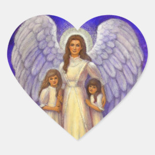 Sticker Coeur Angel Guardian
