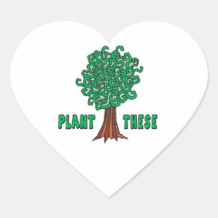 Sticker Cœur Arbres plantes