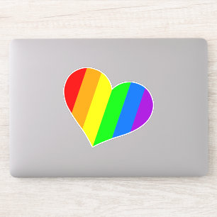Sticker Cœur Arc-en-ciel