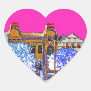 Sticker Cœur Architecture de Grodno Bélarus