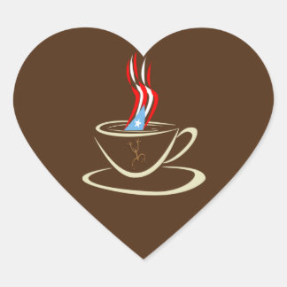 Sticker Cœur Aroma a Porto Rico Coffee Mug Coqui