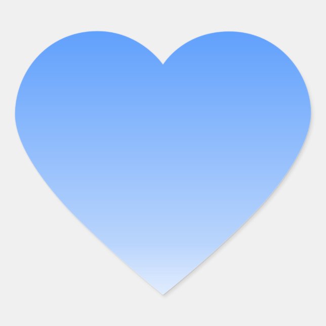 Sticker Cœur arrière - plan d'eau blanche bleue (Devant)
