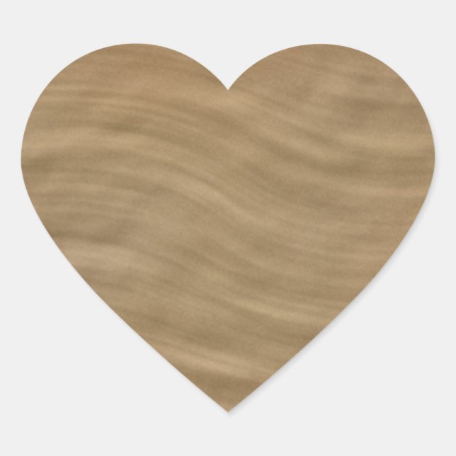 Sticker Cœur Arrière - plan naturel Tan Sandstone Look (Devant)