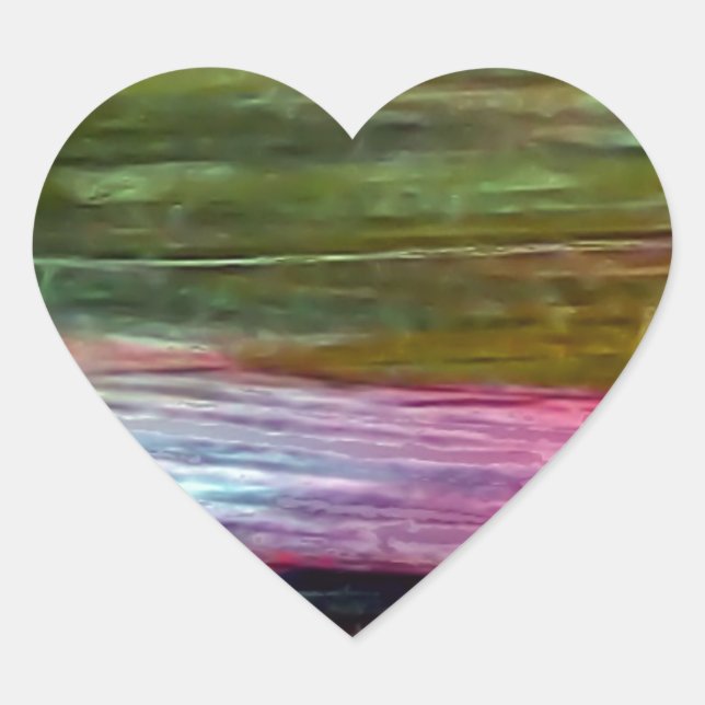 Sticker Cœur Art accidentel (Devant)