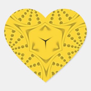 Sticker Cœur Art Motif Égyptien Imprimer À damiers Conception C