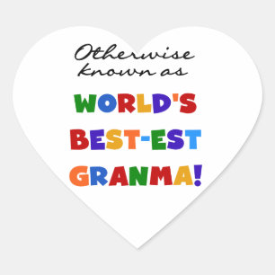 Sticker Cœur Autrement connu comme cadeaux de Meilleur-est