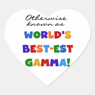 Sticker Cœur Autrement connu en tant que cadeaux du gamma