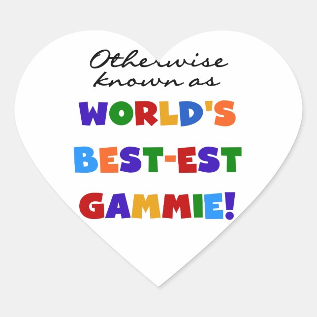 Sticker Cœur Autres Tshirts Gammie les plus populaires (Devant)