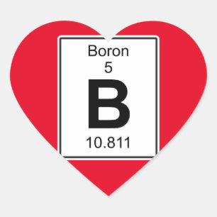 Sticker Cœur B - Boron