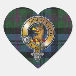 Sticker Cœur Baird Tartan & Badge