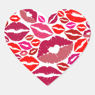 Sticker Cœur Baisers du cœur