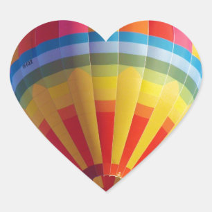 Sticker Cœur Ballon à air chaud