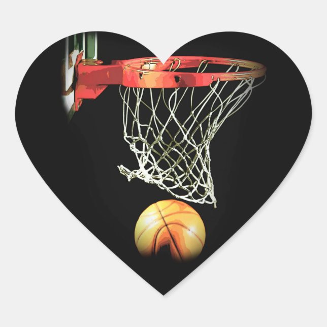 Sticker Cœur Basket (Devant)