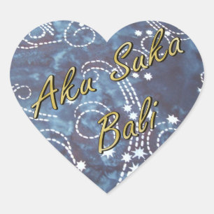 Sticker Cœur Batik de Bali Nights