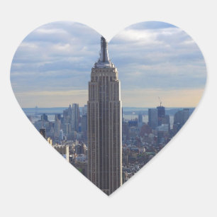 Sticker Cœur Bâtiment Empire State NYC, NY