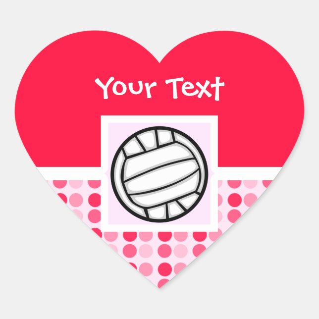 Sticker Cœur Beau Volley (Devant)