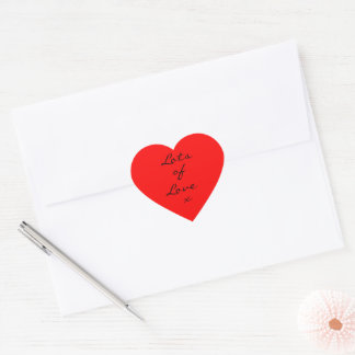Sticker Cœur Beaucoup D'Autocollants En Forme De Coeur D'Amour
