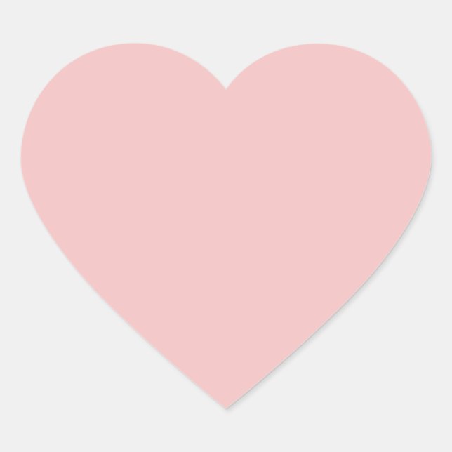 Sticker Cœur Bébé rose (couleur solide) (Devant)