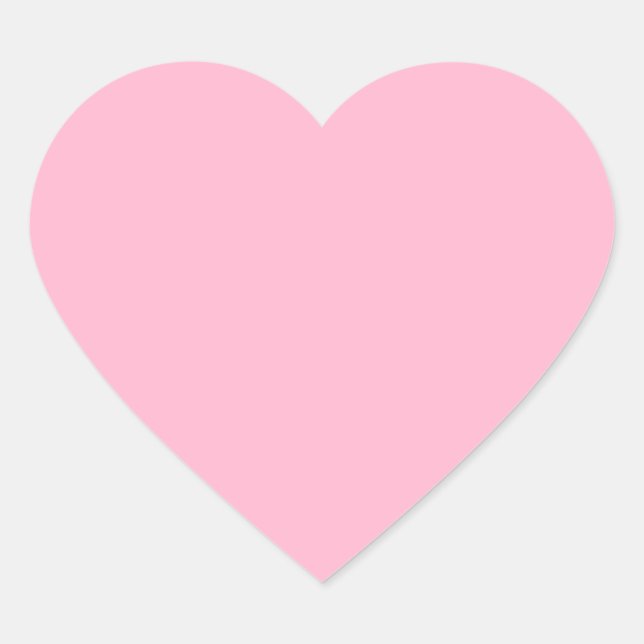 Sticker Cœur Bébé rose (couleur solide) (Devant)