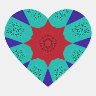 Sticker Cœur Belle couleur de design féminin égyptienne Extraor