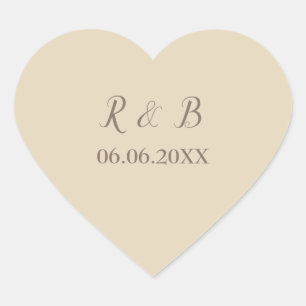 Sticker Cœur Belle et classe Mariage