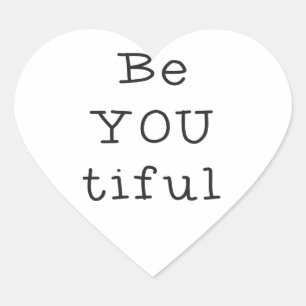Sticker Cœur BeYOUtifuL